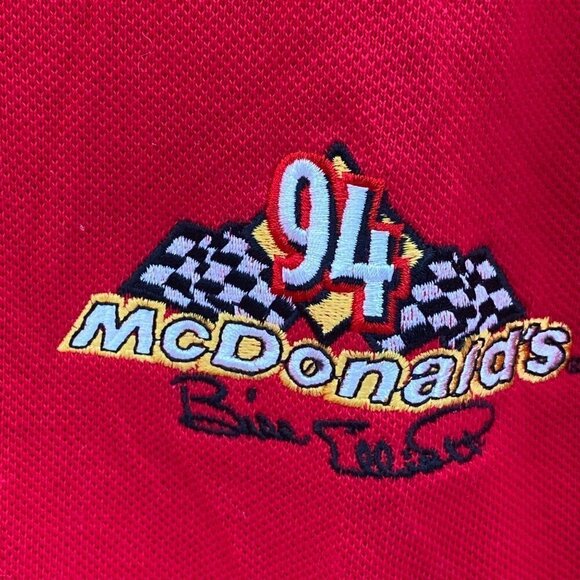 Racing Champions Apparel Nascar Bill Elliott Red Polo Shirt Men's XL - Picture 2 of 5